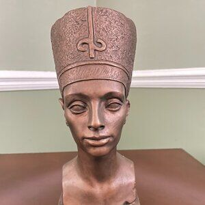 Egyptian Queen Nefertiti Mid Century Bust by Austin Productions, Inc. 1961